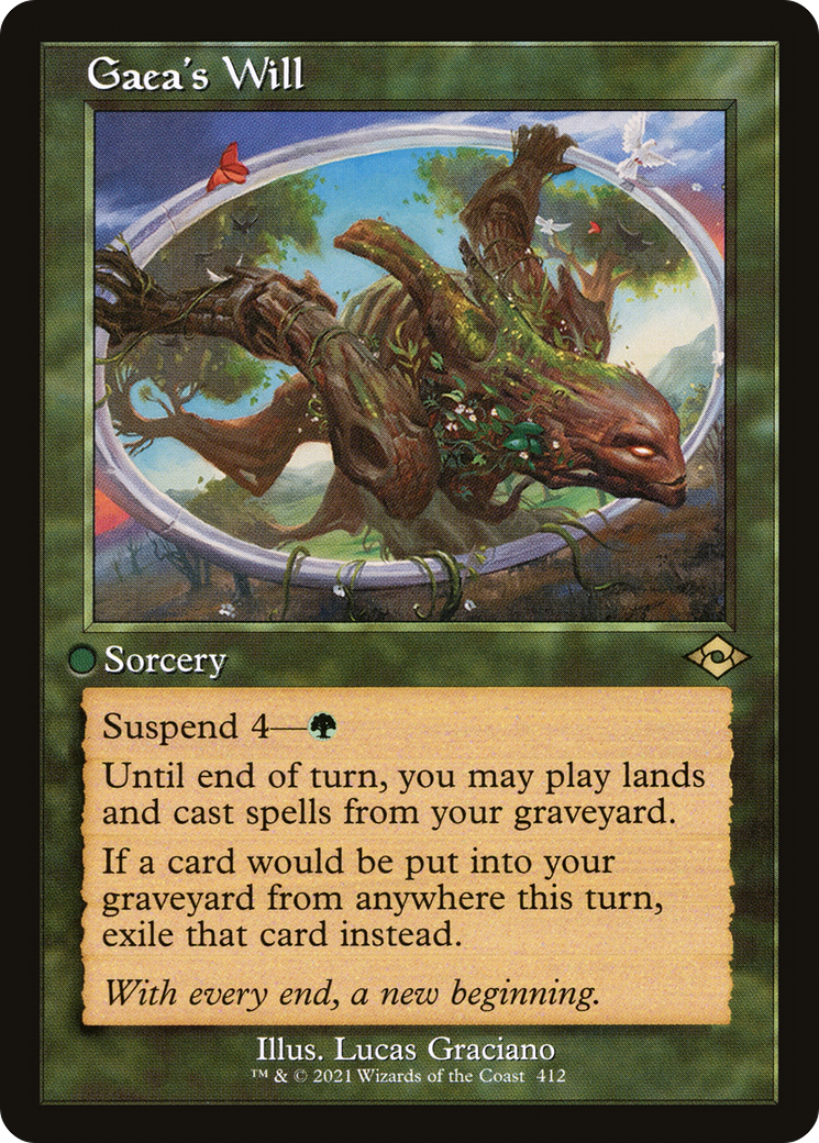 {R} Gaea's Will (Retro Frame) (Foil Etched) (Foil) [Modern Horizons 2] [MH2 412]