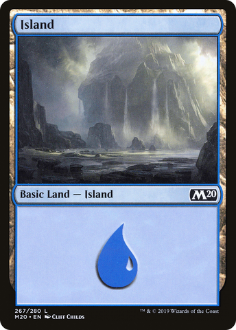 {B}[M20 267] Island (267) [Core Set 2020]
