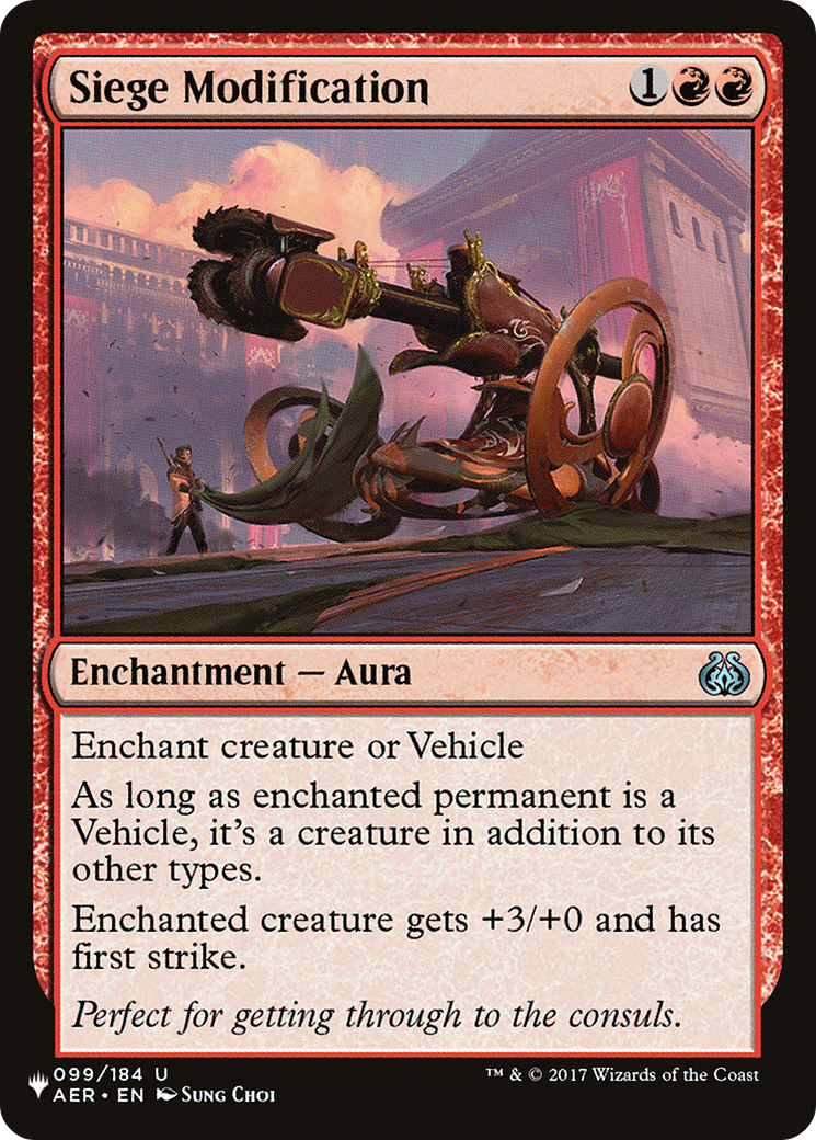 Siege Modification [LIST AER-99]