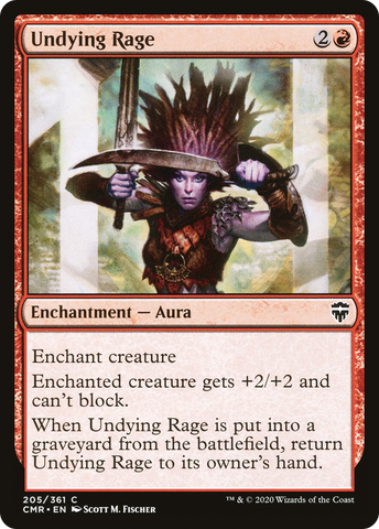 {C} Undying Rage [Commander Legends][CMR 205]