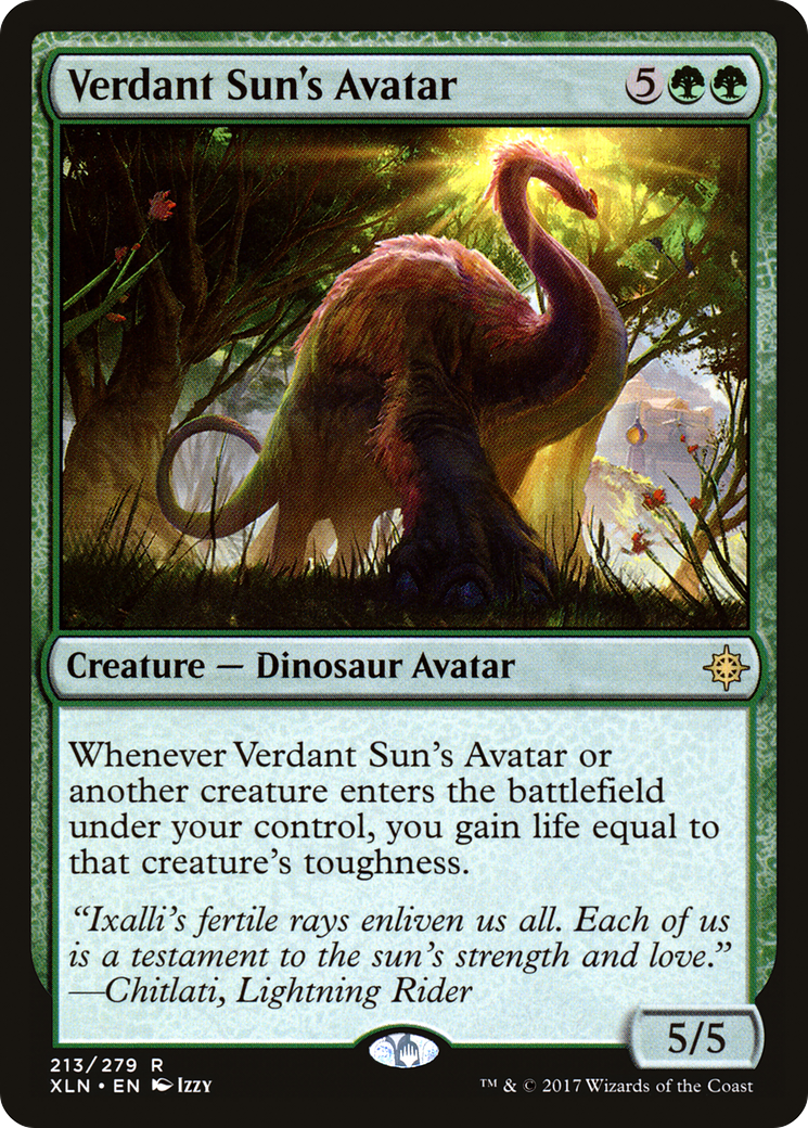 {R} Verdant Sun's Avatar [Ixalan][XLN 213] - Misty Mountain Games