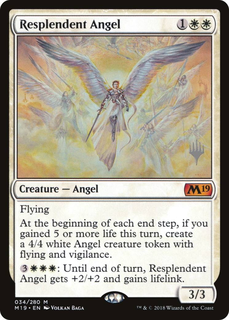 {R} Resplendent Angel (Promo Pack) [Core Set 2019 Promos][PP M19 034]