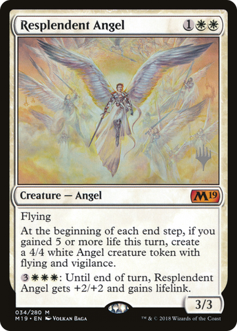 {R} Resplendent Angel (Promo Pack) [Core Set 2019 Promos][PP M19 034]