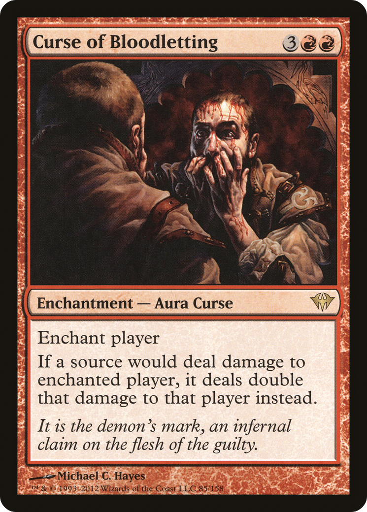 {R} Curse of Bloodletting [Dark Ascension][DKA 085]