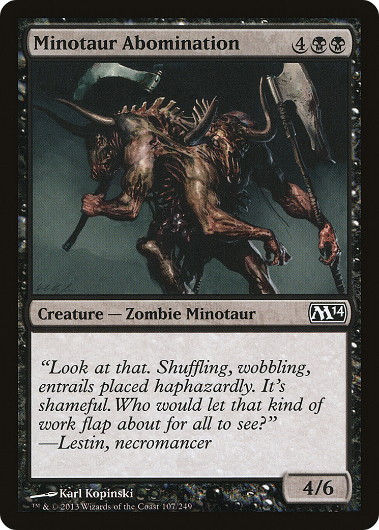{C} Minotaur Abomination [Magic 2014][M14 107]