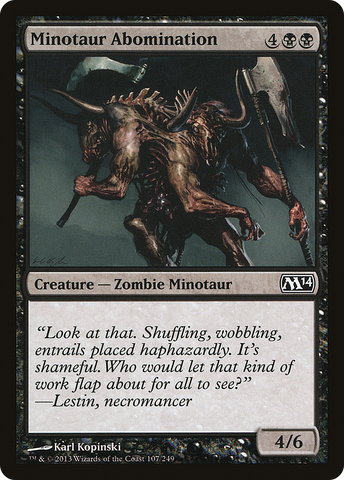 {C} Minotaur Abomination [Magic 2014][M14 107]