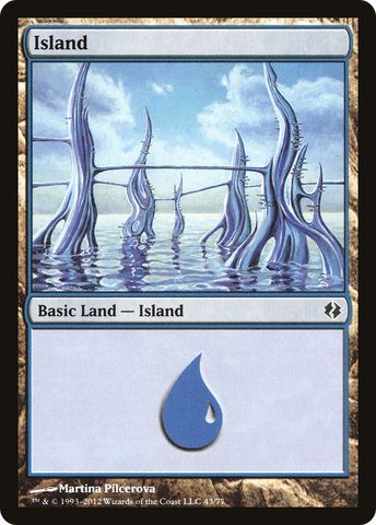 {B}[DDI 043] Island (43) [Duel Decks: Venser vs. Koth]