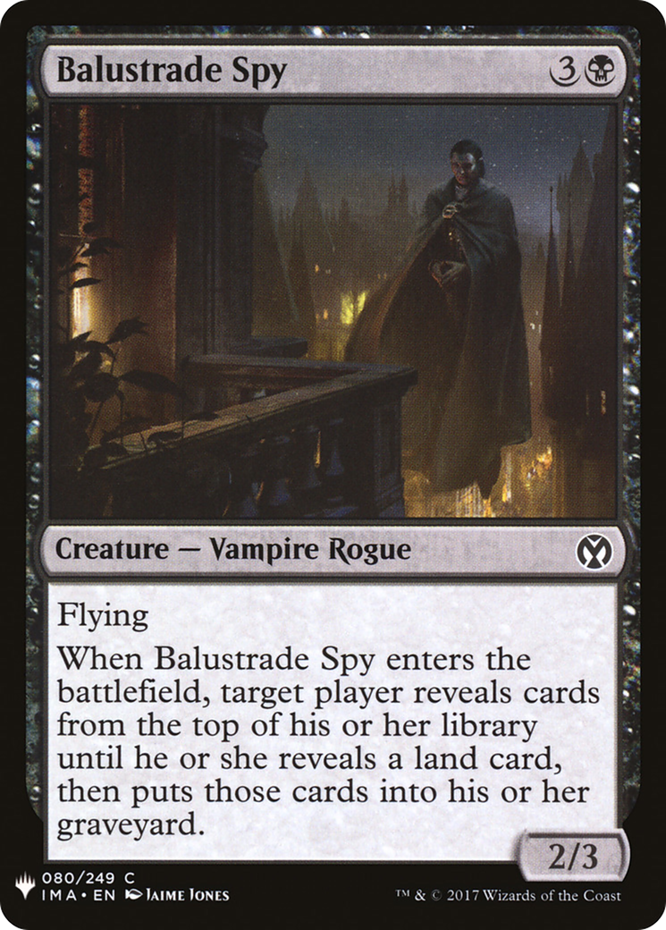 {C} Balustrade Spy [Mystery Booster][LS IMA 080]