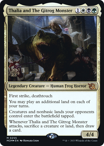 {R} Thalia and The Gitrog Monster [March of the Machine Prerelease Promos][PR MOM 255]