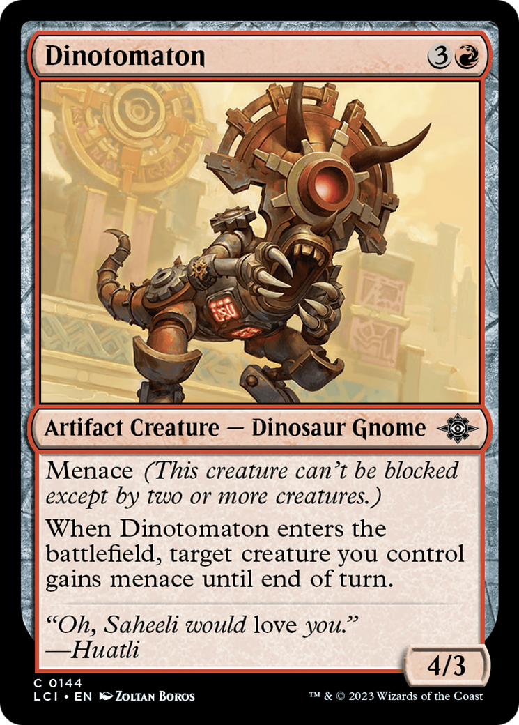 {@C} Dinotomaton [The Lost Caverns of Ixalan][LCI 144]