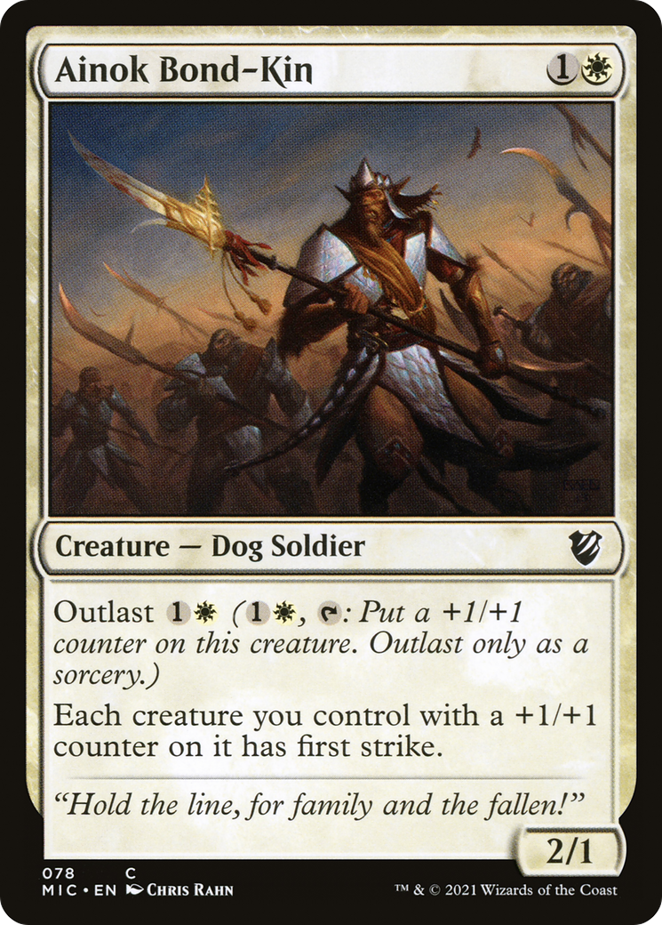 {C} Ainok Bond-Kin [Innistrad: Midnight Hunt Commander][MIC 078]