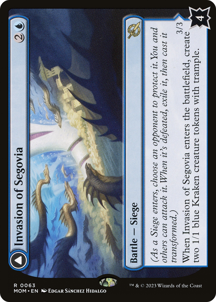{@R} Invasion of Segovia // Caetus, Sea Tyrant of Segovia [March of the Machine][MOM 063]