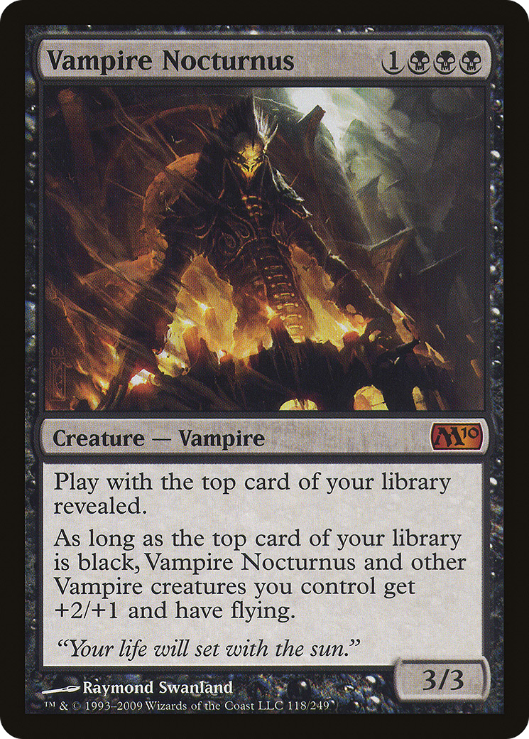{R} Vampire Nocturnus [Magic 2010][M10 118]