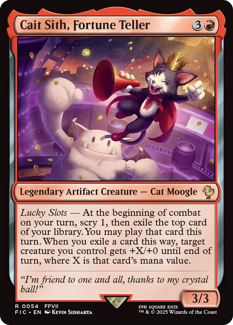 {R} Cait Sith, Fortune Teller [FINAL FANTASY Commander][FIC 054]