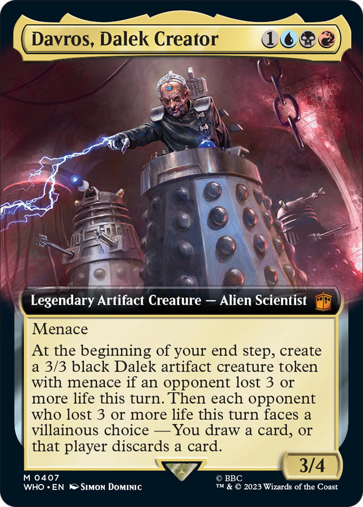 {R} Davros, Dalek Creator (Extended Art) [Doctor Who][WHO 407]