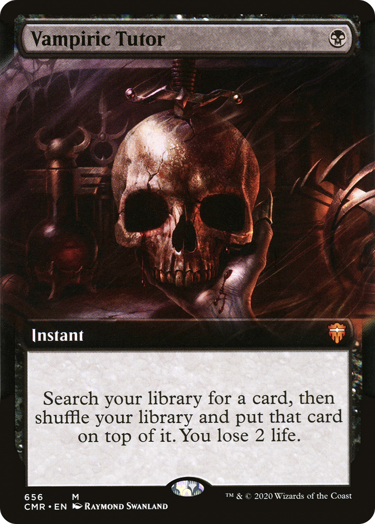 {R} Vampiric Tutor (Extended Art) [Commander Legends][CMR 656]
