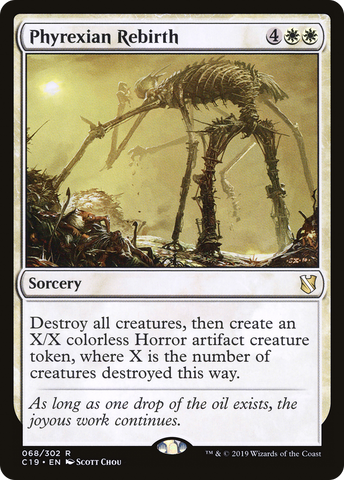 {R} Phyrexian Rebirth [Commander 2019][C19 068]