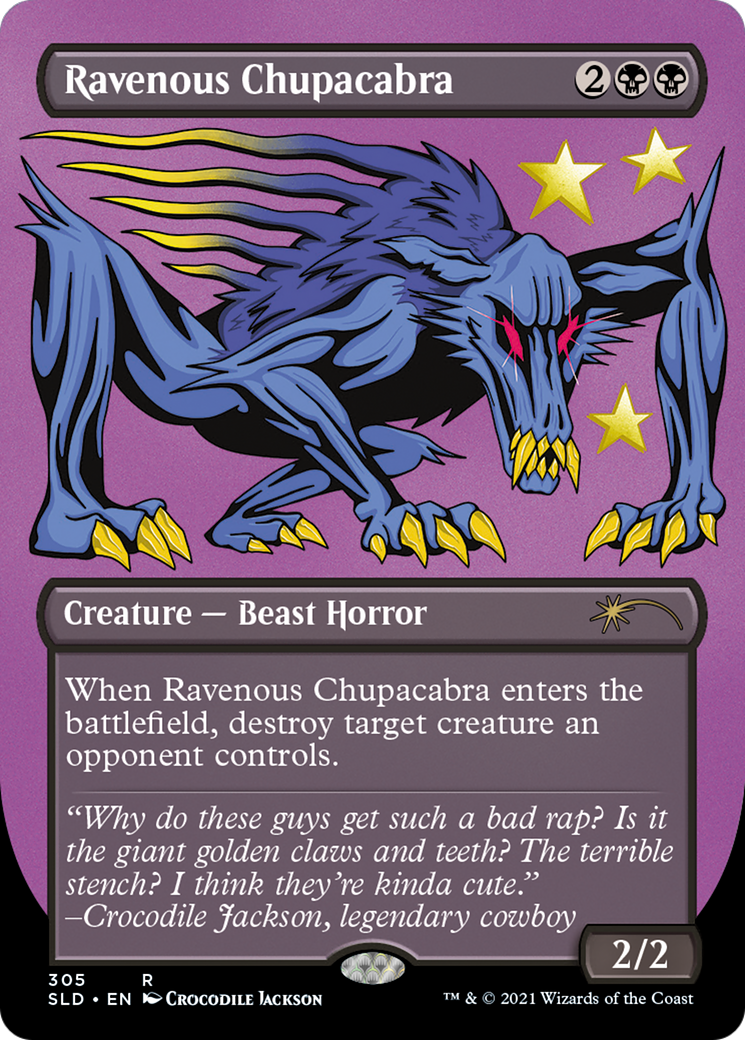 Ravenous Chupacabra [SLD-305]  (Borderless) Etched Foil