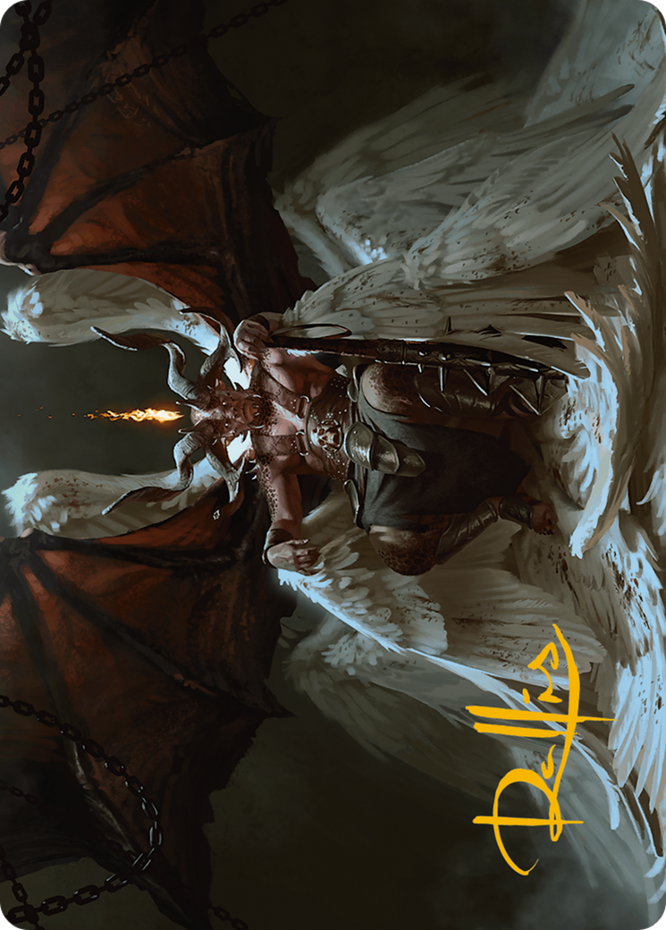 {A} Shilgengar, Sire of Famine Art Card (Gold-Stamped Signature) [Modern Horizons 3 Art Series][GS AMH3 004]