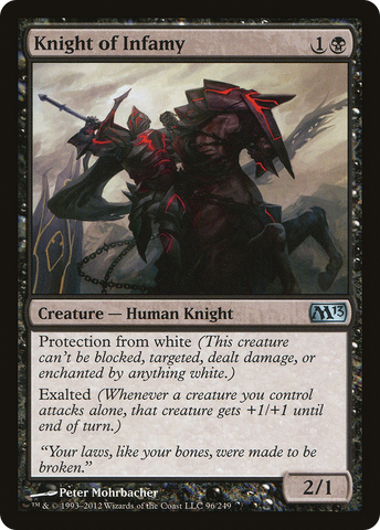 {C} Knight of Infamy [Magic 2013][M13 096]