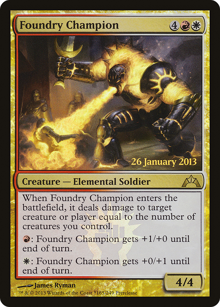 {R} Foundry Champion [Gatecrash Prerelease Promos][PR GTC 165]