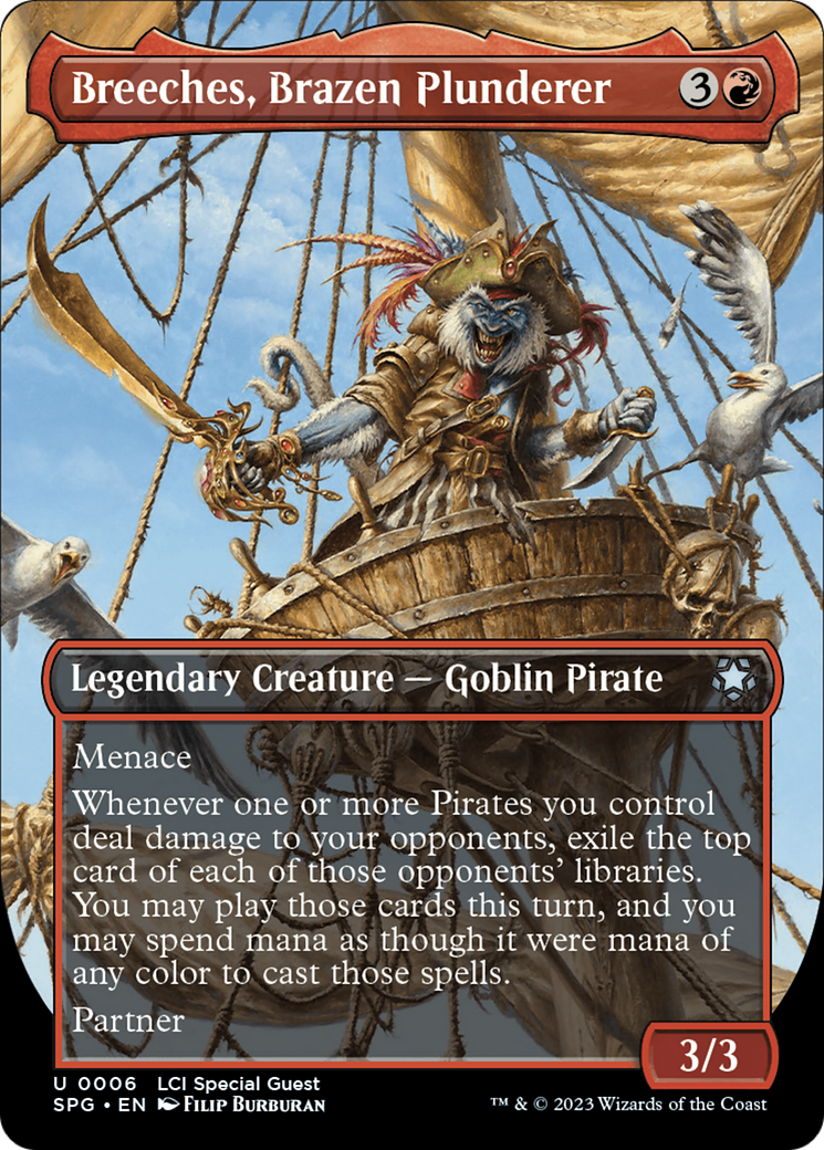 {C} Breeches, Brazen Plunderer (Borderless) [The Lost Caverns of Ixalan Special Guests][SPG 006]