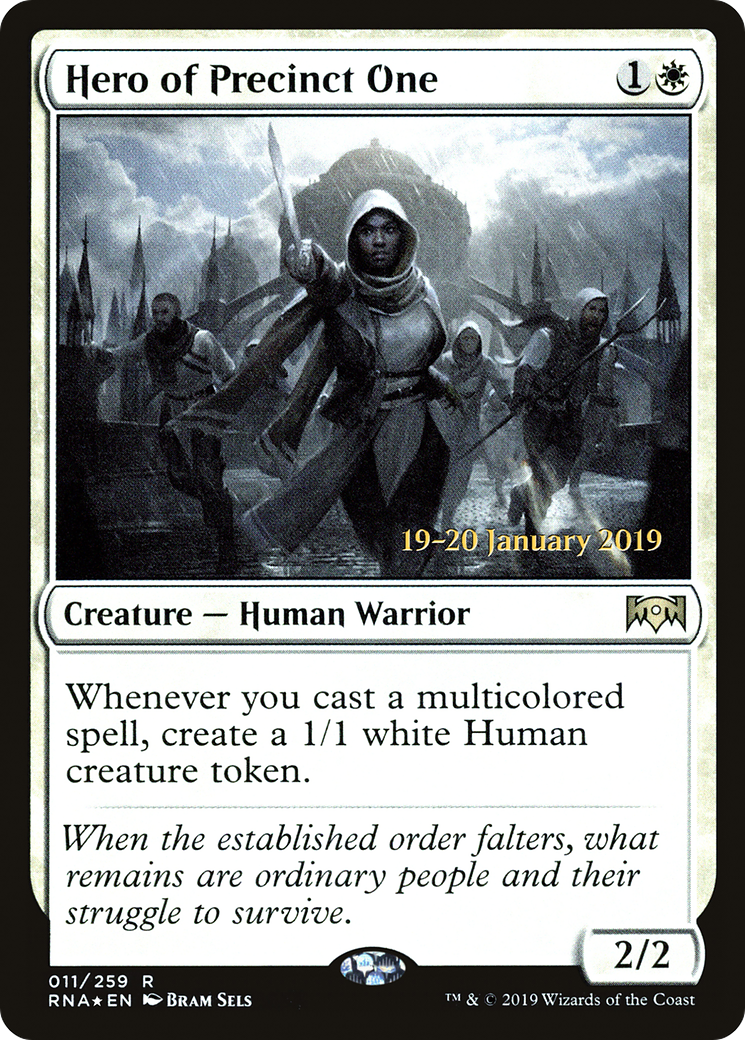 {R} Hero of Precinct One [Ravnica Allegiance Prerelease Promos][PR RNA 011]