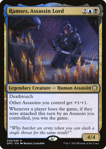 {R} Ramses, Assassin Lord [Dominaria United Commander][DMC 039]
