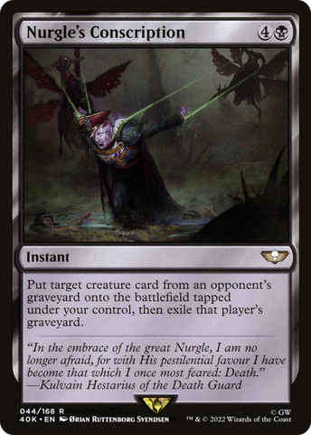 {R} Nurgle's Conscription [Universes Beyond: Warhammer 40,000][40K 044]