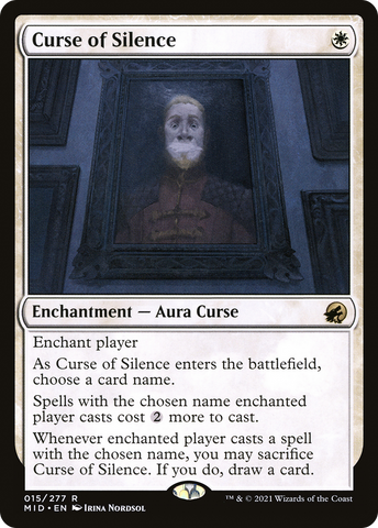 {R} Curse of Silence [Innistrad: Midnight Hunt][MID 015]