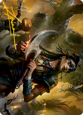 {A} Harvesttide Sentry Art Card (Gold-Stamped Signature) [Innistrad: Midnight Hunt Art Series][GS AMID 047]