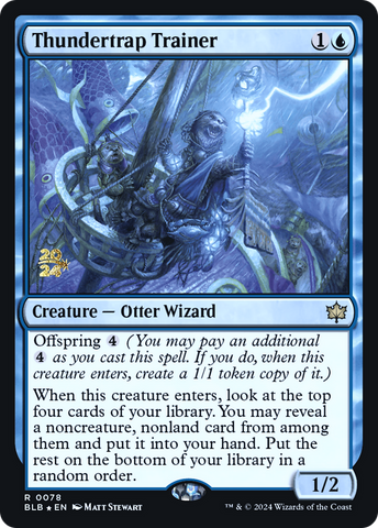 {@R} Thundertrap Trainer [Bloomburrow Prerelease Promos][PR BLB 078]