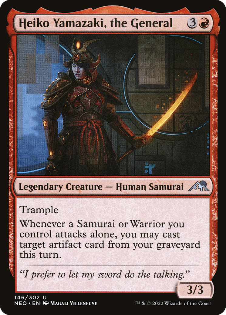 {C} Heiko Yamazaki, the General [Kamigawa: Neon Dynasty][NEO 146]