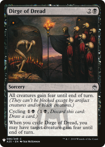 {C} Dirge of Dread [Mystery Booster][LS A25 086]