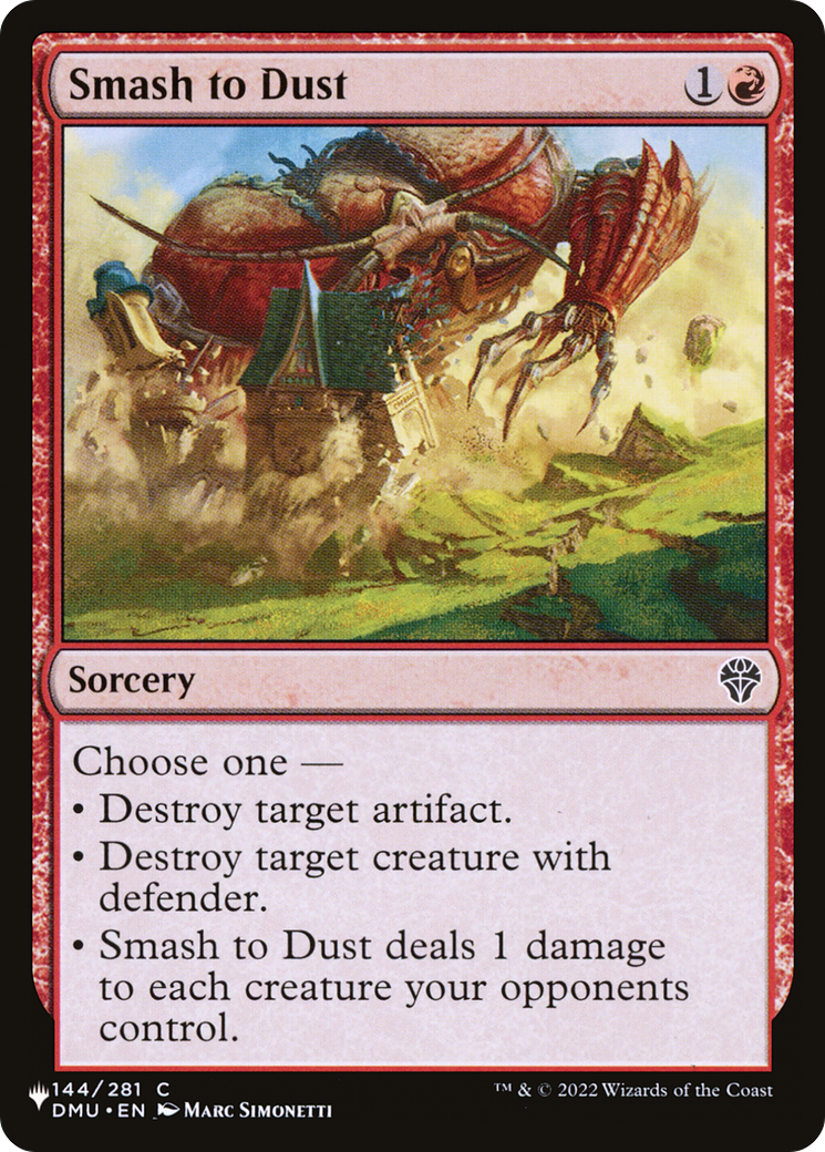 Smash to Dust [LIST 144/281]