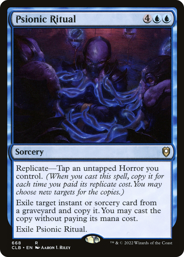 {R} Psionic Ritual [Commander Legends: Battle for Baldur's Gate][CLB 668]