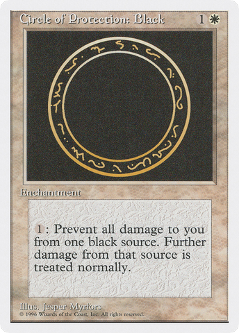 {C} Circle of Protection: Black [Introductory Two-Player Set][ITP 002]