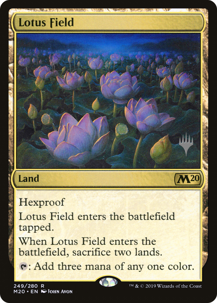 {R} Lotus Field (Promo Pack) [Core Set 2020 Promos][PP M20 249]