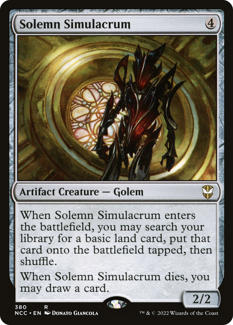 {R} Solemn Simulacrum [Streets of New Capenna Commander][NCC 380]