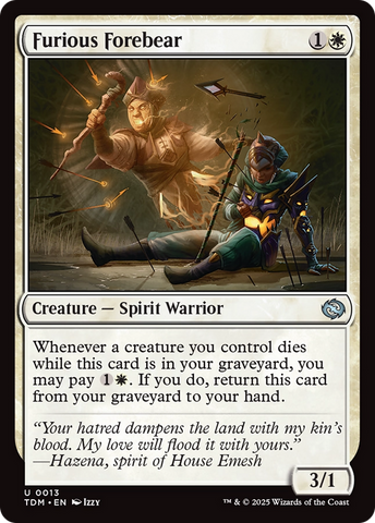 {@C} Furious Forebear [Tarkir: Dragonstorm][TDM 013]
