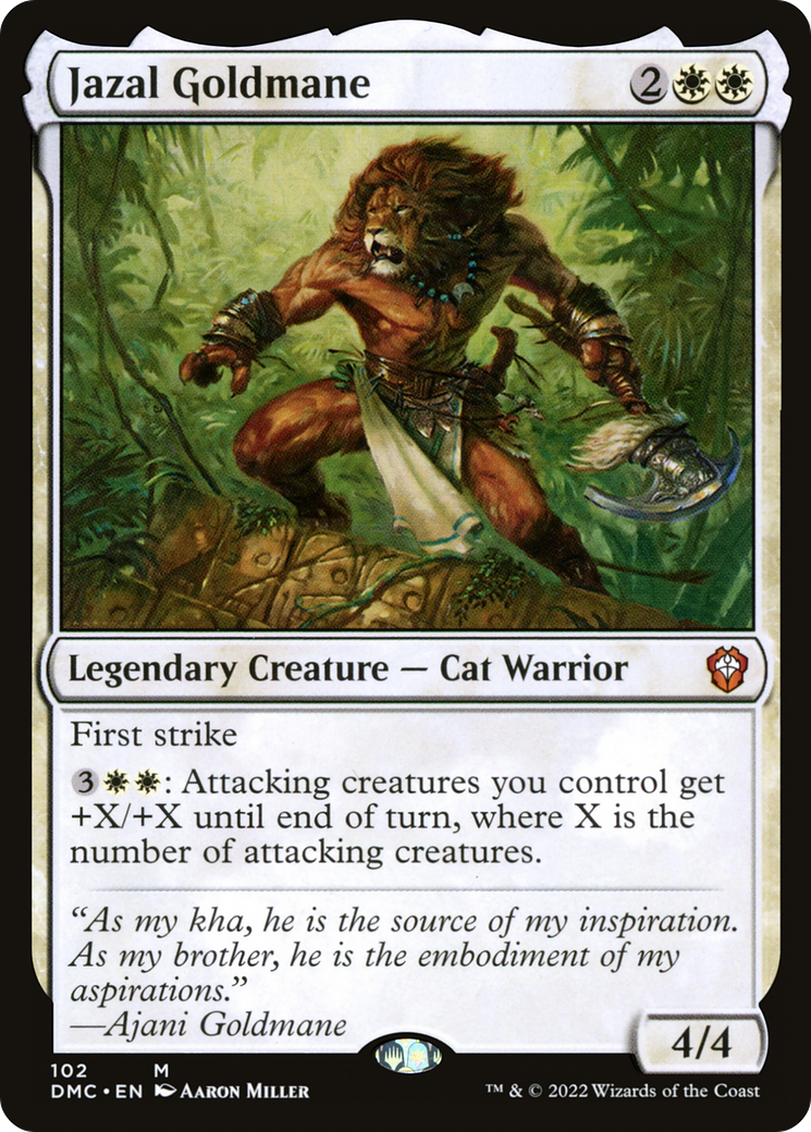 {R} Jazal Goldmane [Dominaria United Commander][DMC 102]
