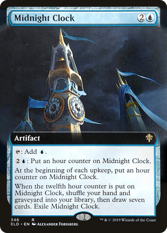 {R} Midnight Clock (Extended Art) [Throne of Eldraine][ELD 346]
