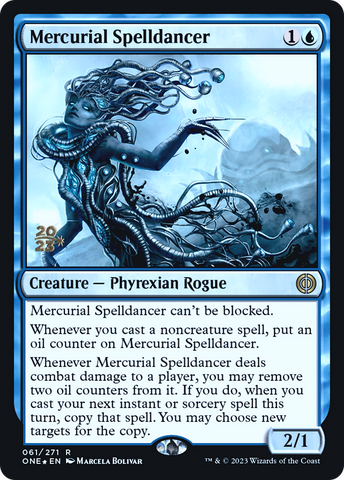 {R} Mercurial Spelldancer [Phyrexia: All Will Be One Prerelease Promos][PR ONE 061]