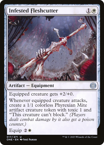{C} Infested Fleshcutter [Phyrexia: All Will Be One][ONE 017]