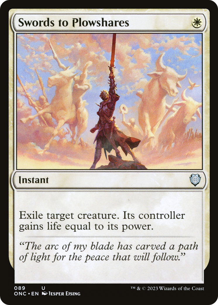 {C} Swords to Plowshares [Phyrexia: All Will Be One Commander][ONC 089]