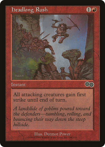 {C} Headlong Rush [Urza's Saga][USG 198]