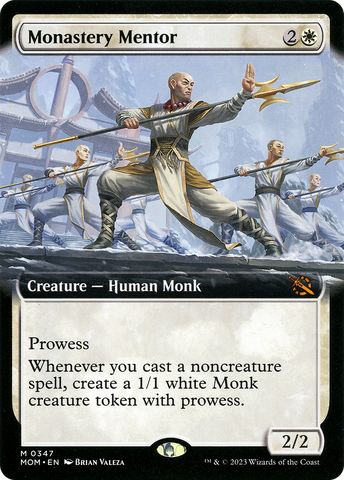 {R} Monastery Mentor (Extended Art) [March of the Machine][MOM 347]