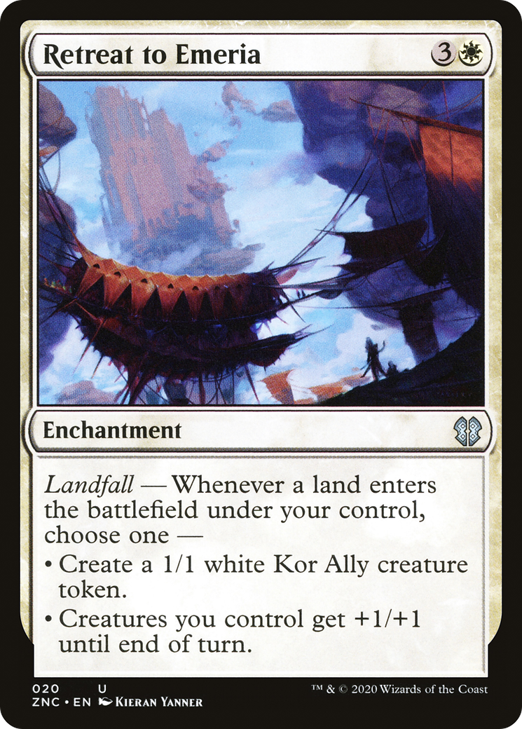 {C} Retreat to Emeria [Zendikar Rising Commander][ZNC 020]