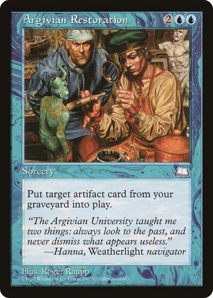 {C} Argivian Restoration [Weatherlight][WTH 034]