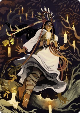 {A} Candlegrove Witch 2 Art Card [Innistrad: Midnight Hunt Art Series][AMID 076]